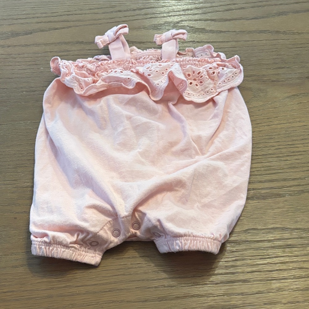 Charming Pink Ruffle Diaper Cover